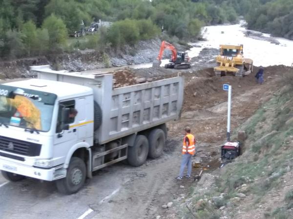После схода селя открыт проезд по трассе «Прохладный — Азау»